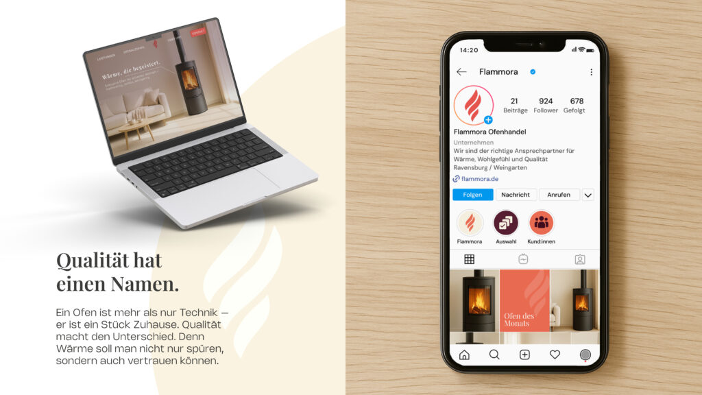 Flammora Corporate Design, Digital Devices