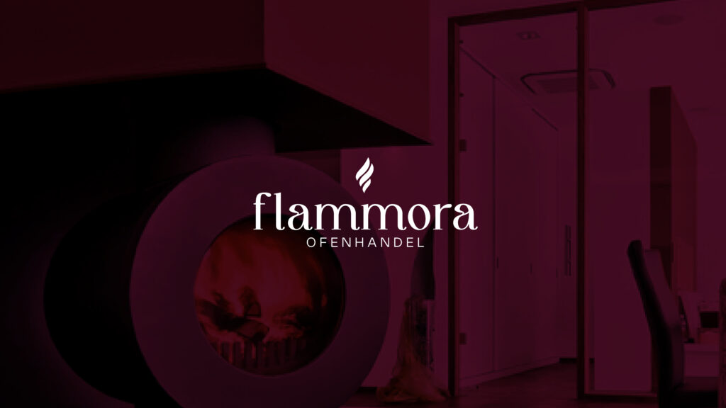 Flammora Corporate Design, weißes Logo