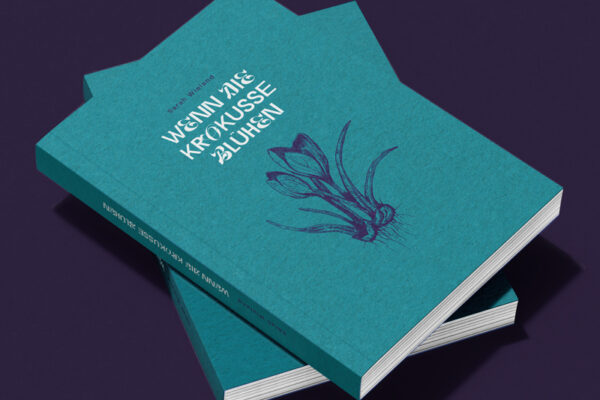 Buch Gestaltung Cover Krokus