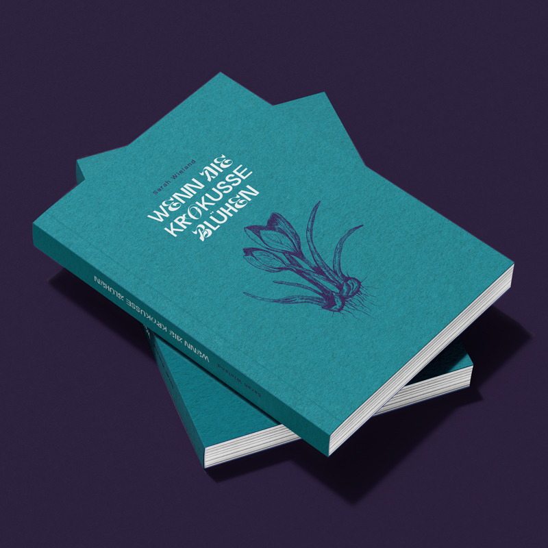 Buch Gestaltung Cover Krokus