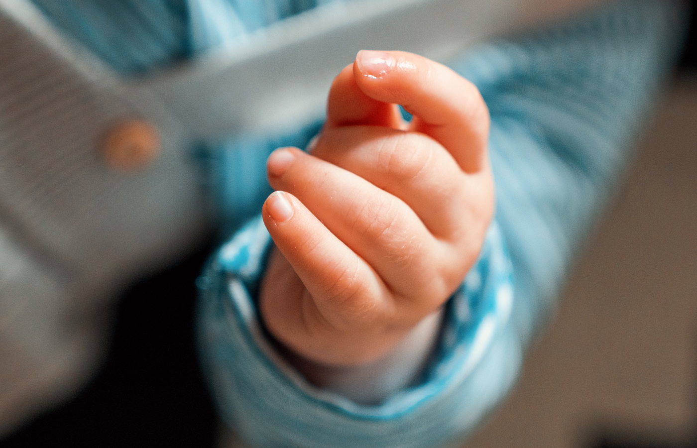 Hand von Baby FamilienShooting