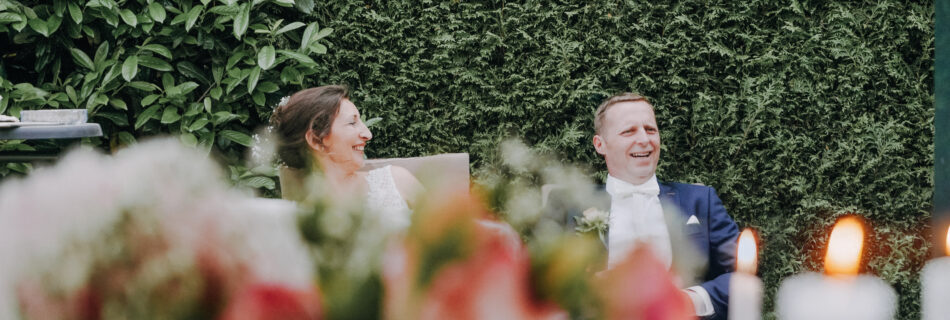Ungestellte Hochzeitsmomente bei einer Hochzeit in Oberschwaben